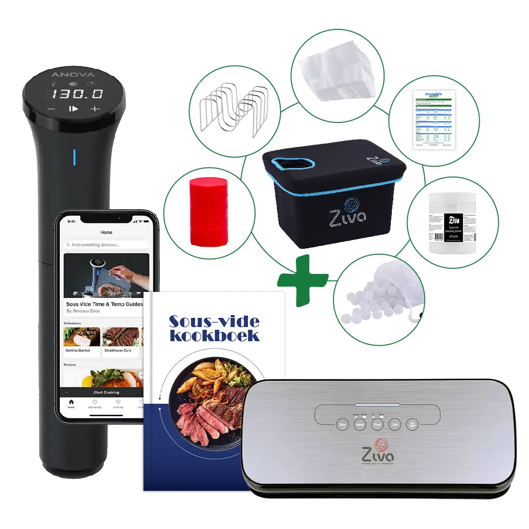 Sousvide Mega-Bundle – Anova Nano 3.0 + Ziva OneTouch + 12-Liter-Sousvide-Wassertank + Zubehör