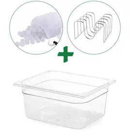 Ziva Sous Vide Zubehörset – Wasserbehälter, Gestell & Isolierbälle