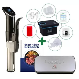 Sousvide Mega Bundle - Wartmann 1507 + Ziva OneTouch + Sous Vide Wasserschale 12 Liter + Zubehör