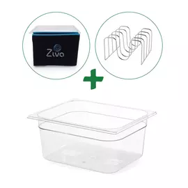 Ziva Sous Vide Zubehörset – Wassertank 12L, Trenngestell & Isolierhülle
