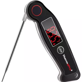 ThermoPro TP19 Digitales, wasserdichtes Fleischthermometer mit Sofortanzeige und automatischer LED-Anzeige