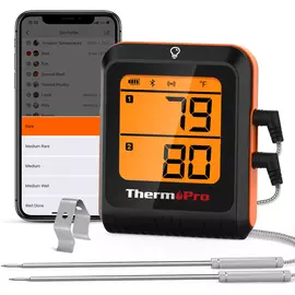 ThermoPro TP920 650-ft Bluetooth Kabelloses Fleischthermometer mit zwei Sonden und Smart-App