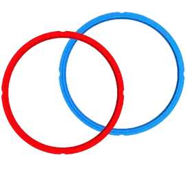 Instant Pot Dichtringdichtung für 7,6 Liter Instant Pot (2 Stück, rot, blau)