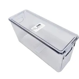 Ziva Kühlschrank-Organizer-Box mit Deckel – Schmal (26,8 × 9,5 × 13,3 cm)