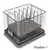 Ziva - support sous vide - acier inoxydable 304 - 4 positions fixes - 16x16x10cm (LWH)