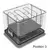 Ziva - support sous vide - acier inoxydable 304 - 4 positions fixes - 16x16x10cm (LWH)