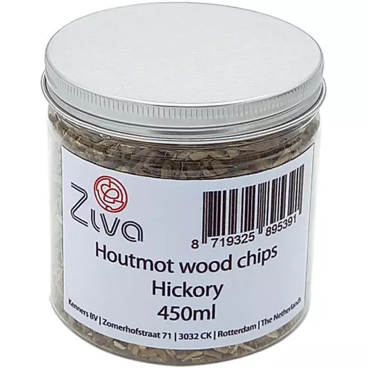 Ziva aromatische Holzmotte zum Kalträuchern – Hickory (450 ml)