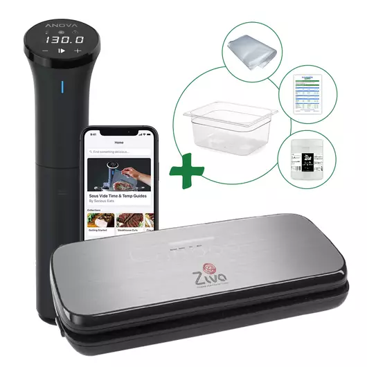 Paket – Anova Nano 3.0 + Ziva OneTouch + Sous-Vide-Wasserschüssel