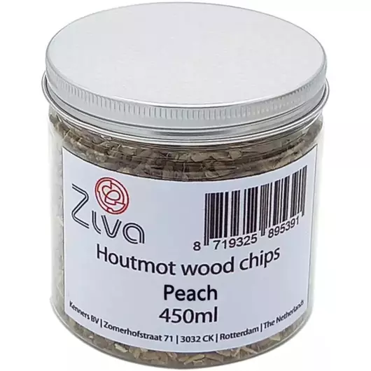 Ziva aromatische Holzmotte zum Kalträuchern – Pfirsich (450 ml)