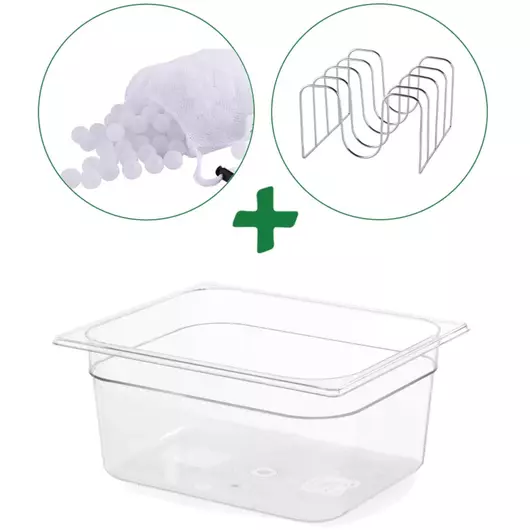 Ziva Sous Vide Zubehörset – Wasserbehälter, Gestell & Isolierbälle
