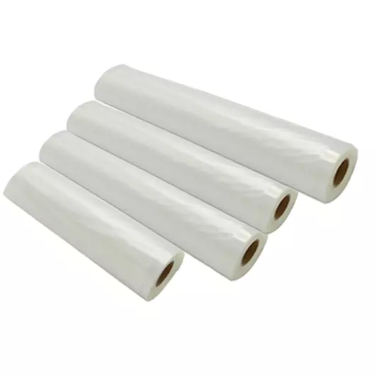 Ziva Vakuumfolienrollen Relief 600 cm - Breiten 1x 15 cm, 2x 20 cm, 1x 30 cm - 1x 15 x 600 cm (4 Stück)