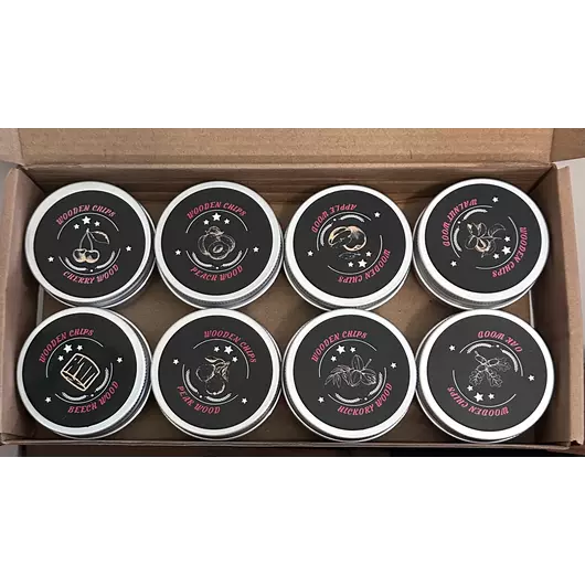 Ziva Aromatische Holzspäne Mini-Mix (8 Sorten × 10 g)