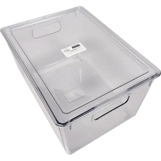 Ziva Kühlschrank-Organizer mit Deckel – Groß (29,3 × 21 × 15,5 cm)