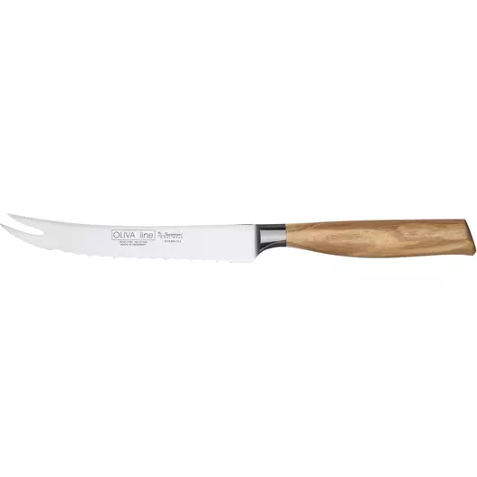 Burgvogel Oliva Line Tomatenmesser mit Gabelspitze 13 cm